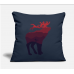 Mountain Bike Deer Cycling Bicycle Mtb Lover Gift Navy Pillow